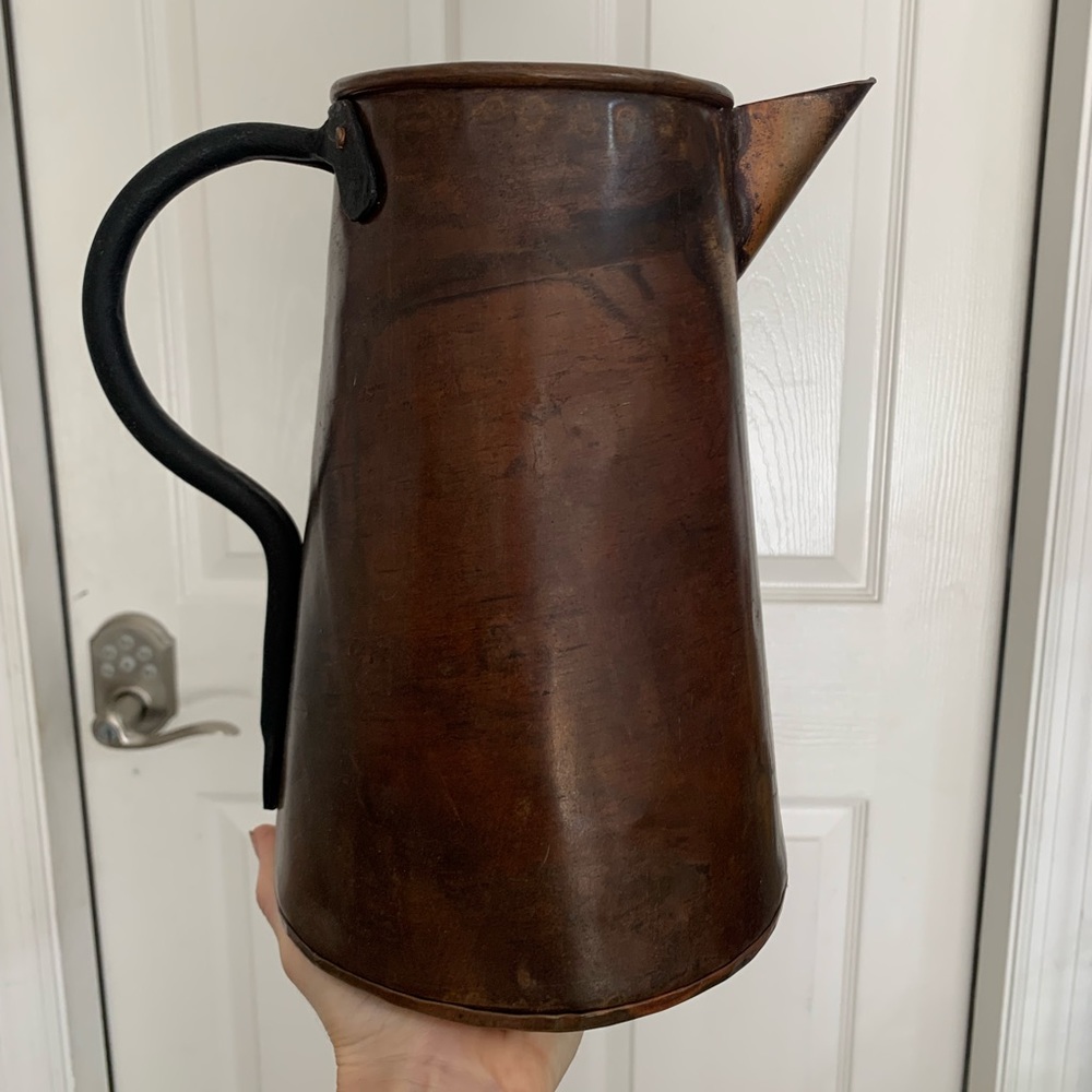 Gorgeous copper pitcher